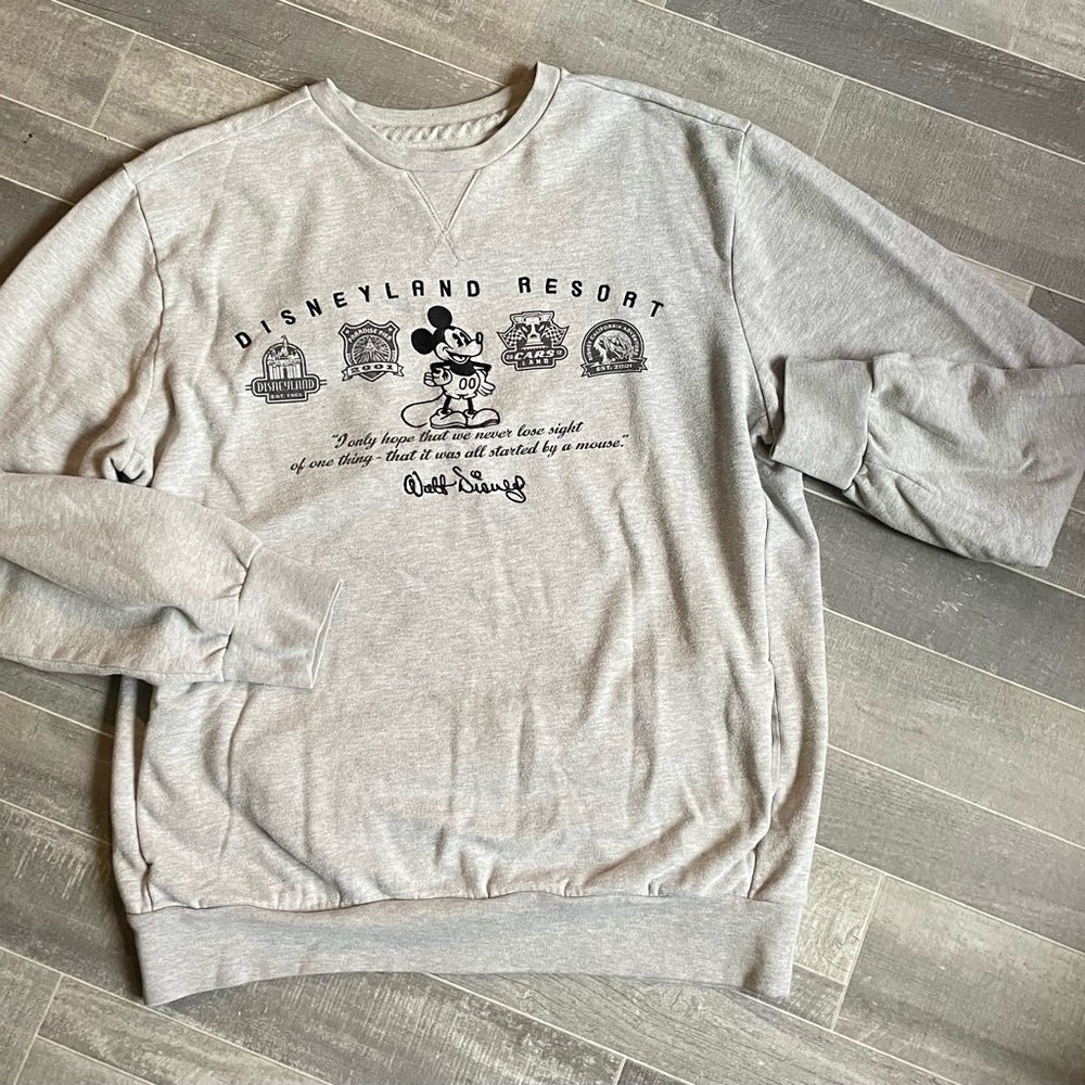Disney Gray Disneyland Resort Sweatshirt